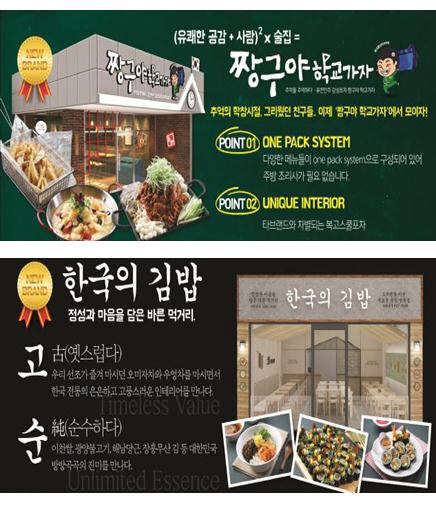 이휘열 후인대표(상) 및 '짱구야 학교가자''한국인의 김밥'(하)